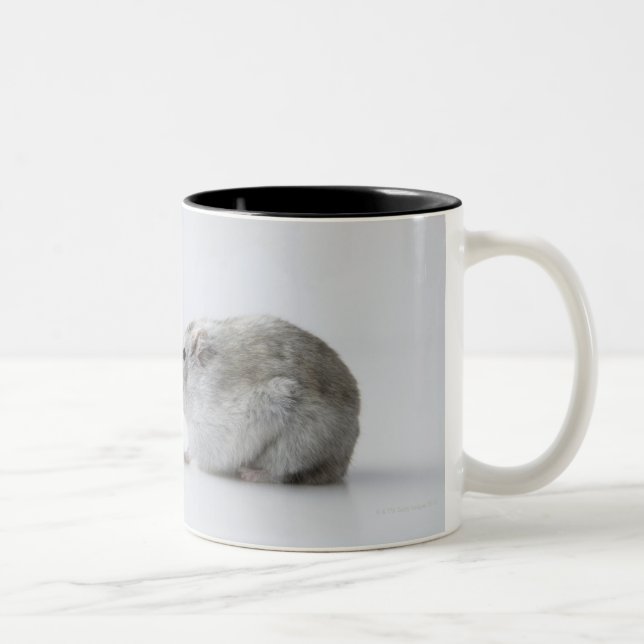 Hamster and Computer mouse Two-Tone Coffee Mug (Right)