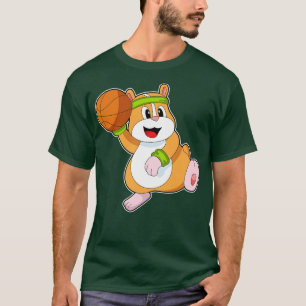 Hamster As Basketball Player With Basketball  T-Shirt