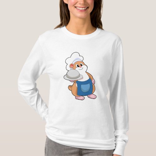 Hamster as Cook with Platter T_Shirt