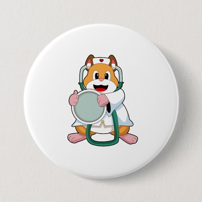 Hamster as Doctor with Stethoscope.PNG Button (Front)