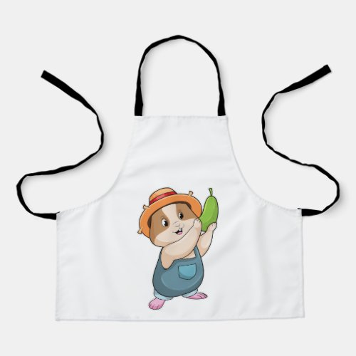 Hamster as Farmer with Zucchini Apron