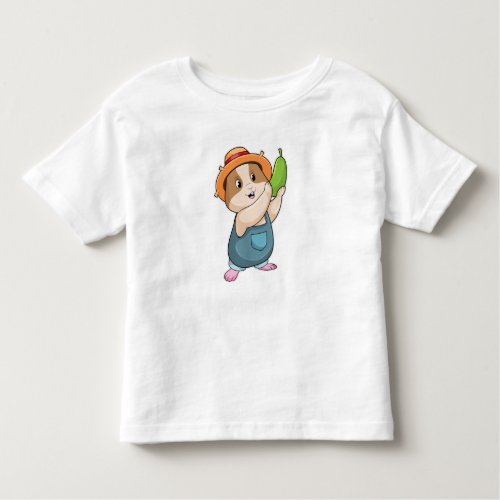 Hamster as Farmer with Zucchini Toddler T_shirt