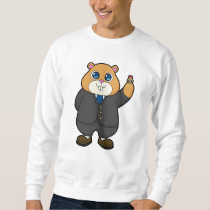 Hamster as Groom with Wedding ring Sweatshirt