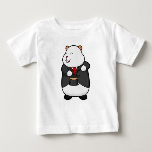 Hamster as Magician with Magic wand  Hat Baby T_Shirt