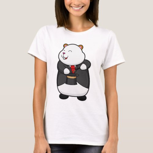 Hamster as Magician with Magic wand  Hat T_Shirt