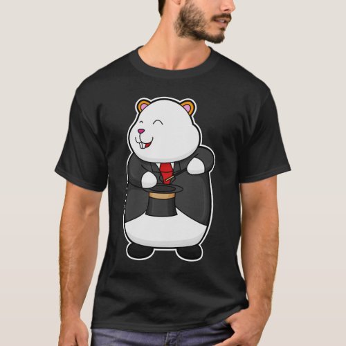 Hamster as Magician with Magic wand  Hat T_Shirt