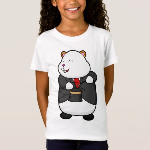 Hamster as Magician with Magic wand  Hat T_Shirt