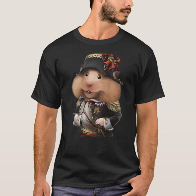 Hamster As Napoleon Bonaparte Of France T-Shirt (Front)