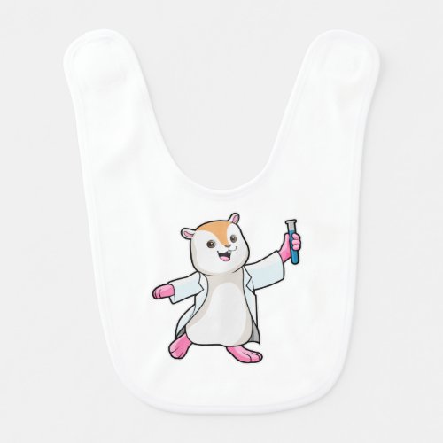 Hamster as Scientist with Test tube Baby Bib