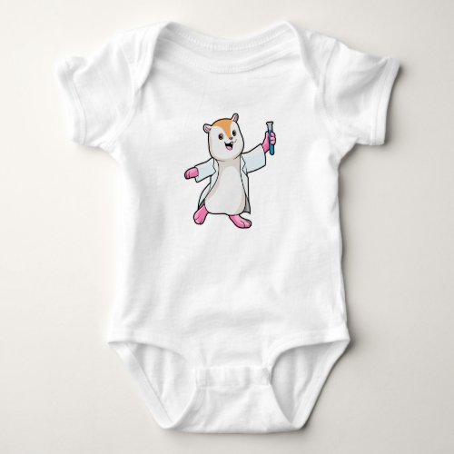 Hamster as Scientist with Test tube Baby Bodysuit