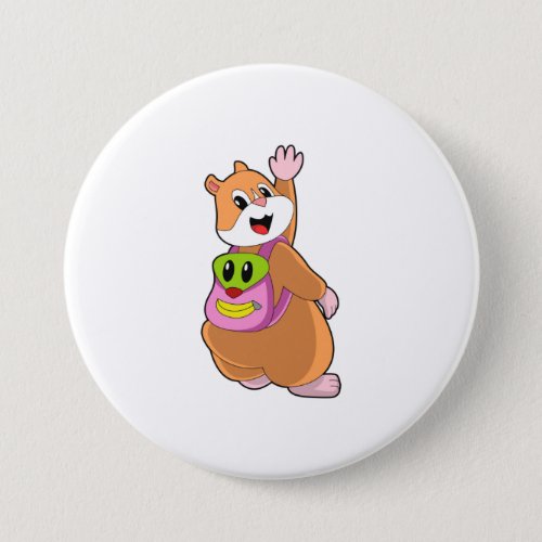 Hamster as Student with BackpackPNG Button