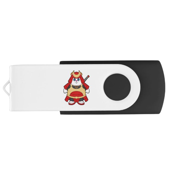 Hamster as Warrior with Armor Flash Drive (Back)