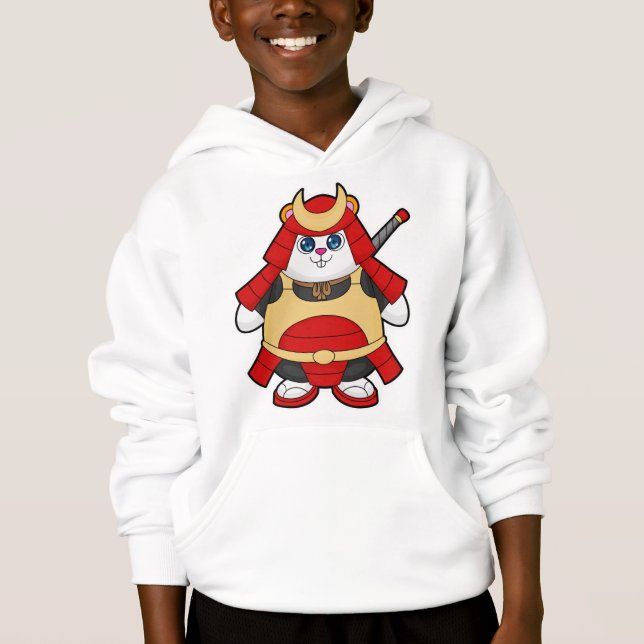 Hamster as Warrior with Armor Hoodie (Front)