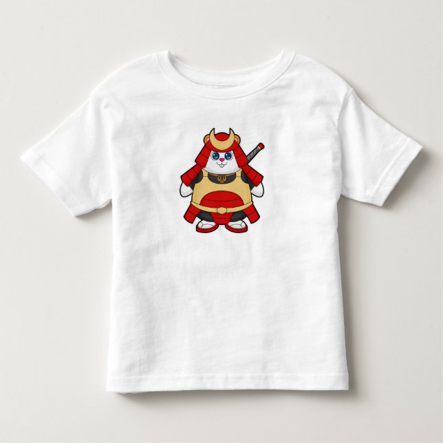 Hamster as Warrior with Armor Toddler T-shirt (Front)