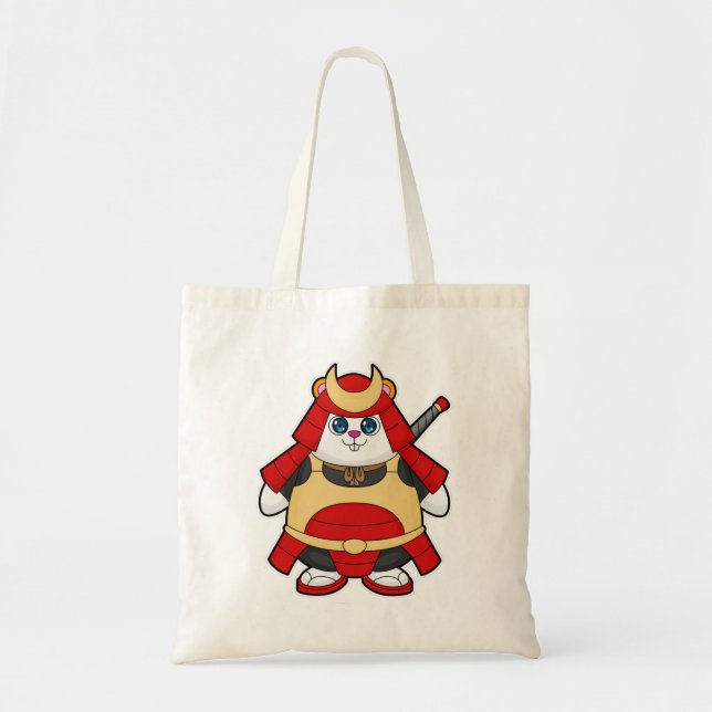 Hamster as Warrior with Armor Tote Bag (Front)