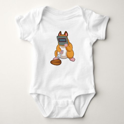 Hamster as WelderPNG Baby Bodysuit