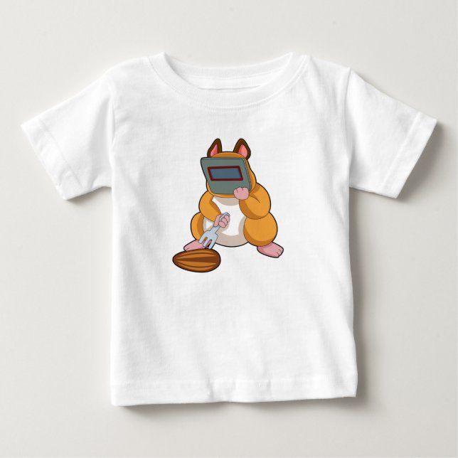 Hamster as Welder.PNG Baby T-Shirt (Front)