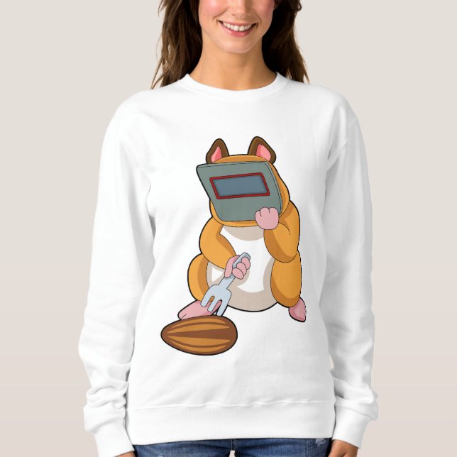 Hamster as Welder.PNG Sweatshirt (Front)