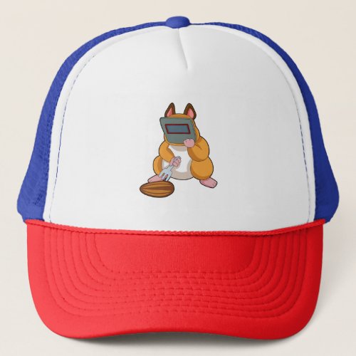 Hamster as WelderPNG Trucker Hat