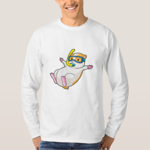 Hamster at Diving with Swimming goggles T-Shirt