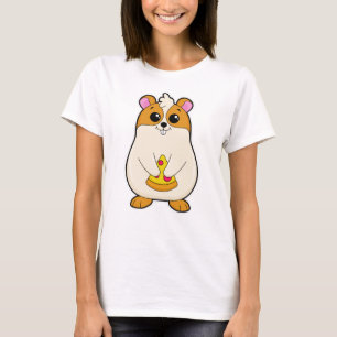 Hamster at Eating of Pizza T-Shirt