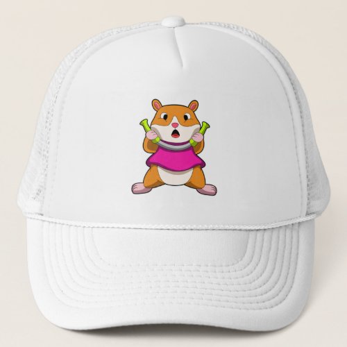 Hamster at Fitness Exercises Trucker Hat