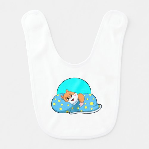 Hamster at Sleeping with BlanketPNG Baby Bib