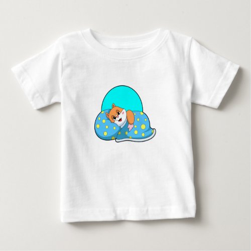 Hamster at Sleeping with BlanketPNG Baby T_Shirt