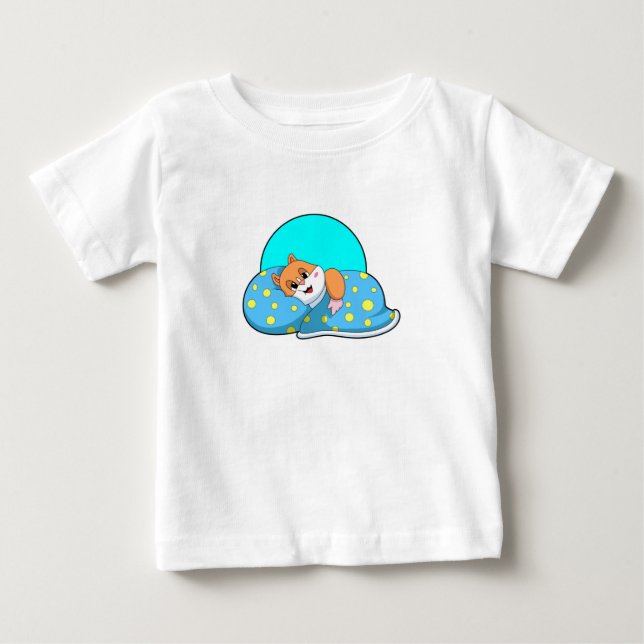 Hamster at Sleeping with Blanket.PNG Baby T-Shirt (Front)