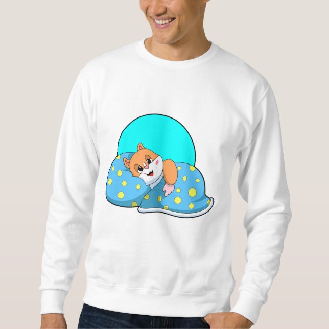Hamster at Sleeping with Blanket.PNG Sweatshirt (Front)