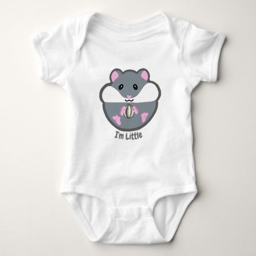 Hamster baby outfit Im Little Baby Bodysuit