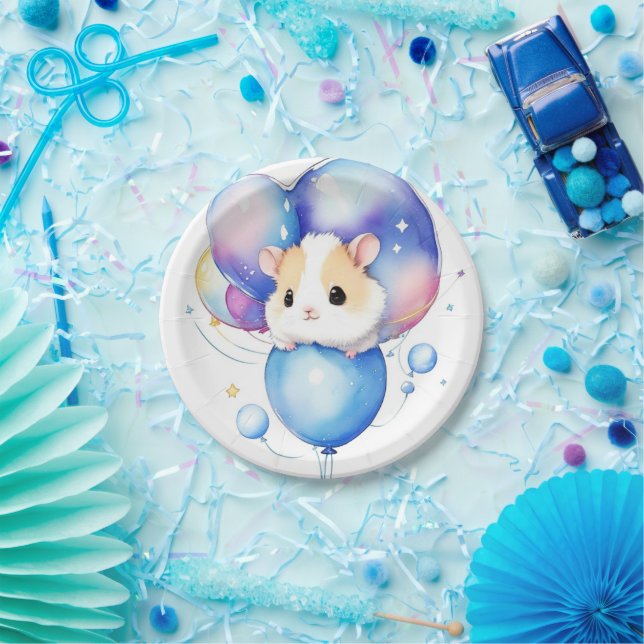 Hamster Birthday Paper Plates (Party)