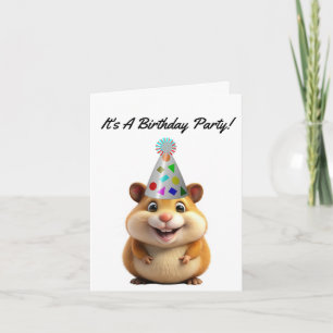 Hamster Birthday Party Invitation