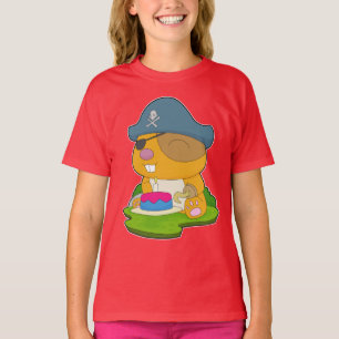 Hamster Birthday Pirate T-Shirt