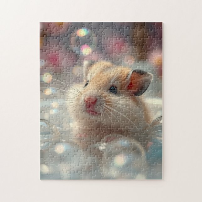 Hamster Bubble Bath Jigsaw Puzzle (Vertical)