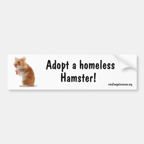 Hamster Bumpersticker Bumper Sticker