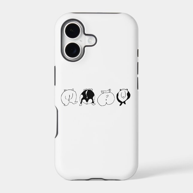 Hamster Butts Iphone Case (Back)