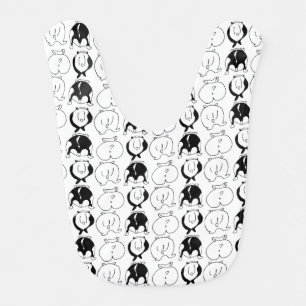 Hamster Butts Pattern Baby Bib