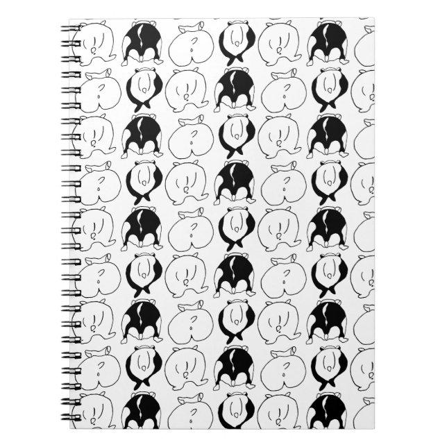 Hamster Butts Pattern Notebook (Front)