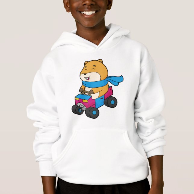 Hamster Car Hoodie (Front)