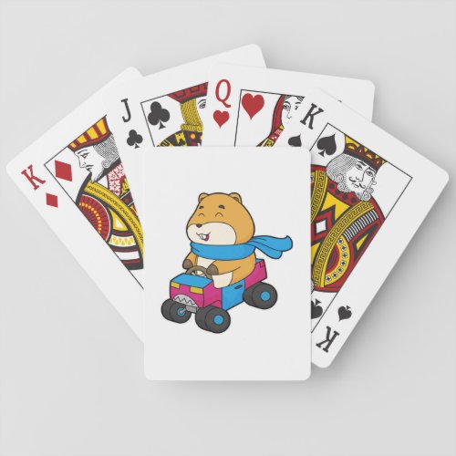 Hamster Car Playing Cards