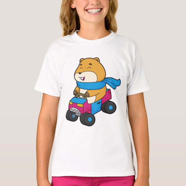 Hamster Car T-Shirt (Front)