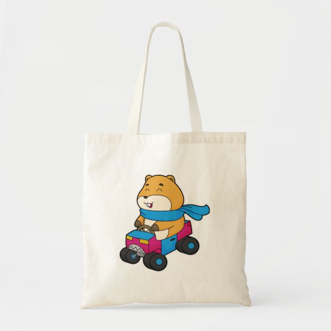 Hamster Car Tote Bag (Front)