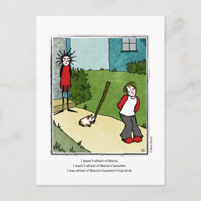 HAMSTER cartoon by Ellen Elliott Postcard (Front)