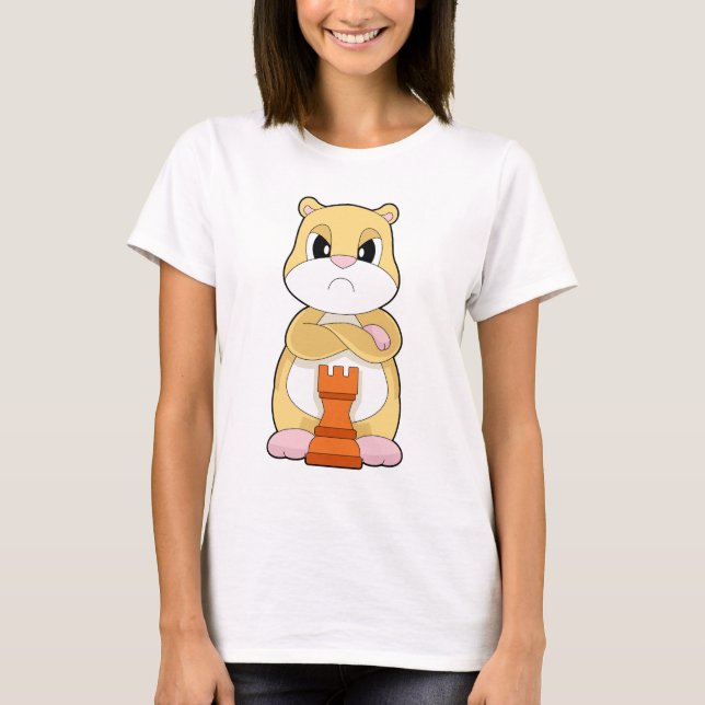 Hamster Chess piece King Chess T-Shirt (Front)