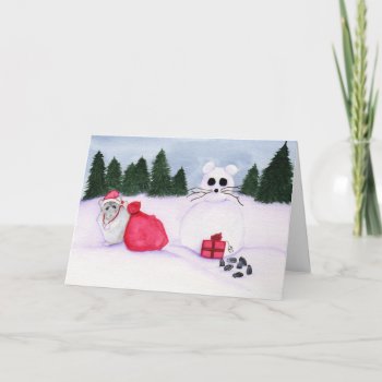 Hamster Christmas Card by Stuwahacreations at Zazzle