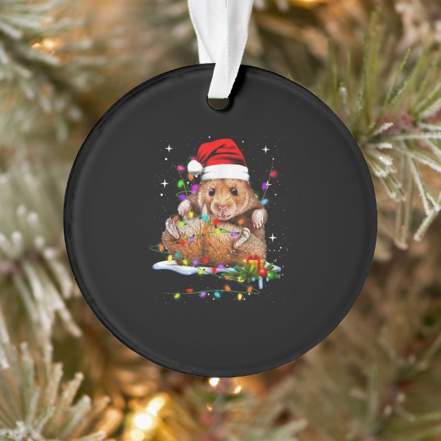 Hamster Christmas Cute Ornament (Tree)
