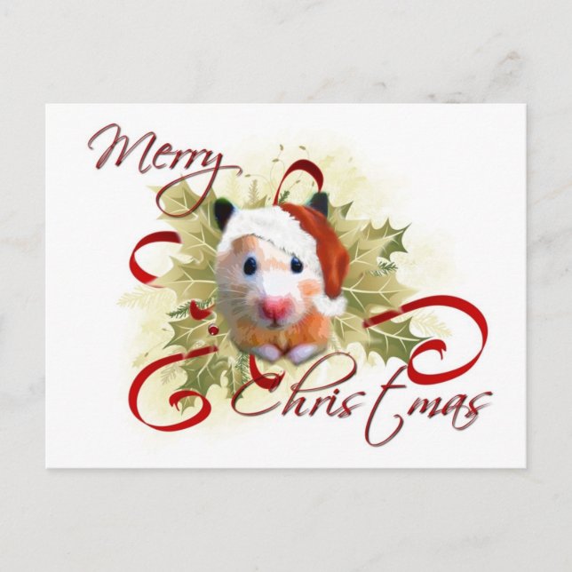 Hamster Christmas Postcards (Front)