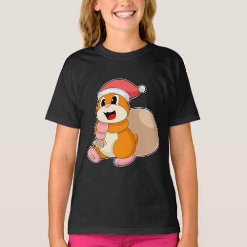 Hamster Christmas Sack T_Shirt