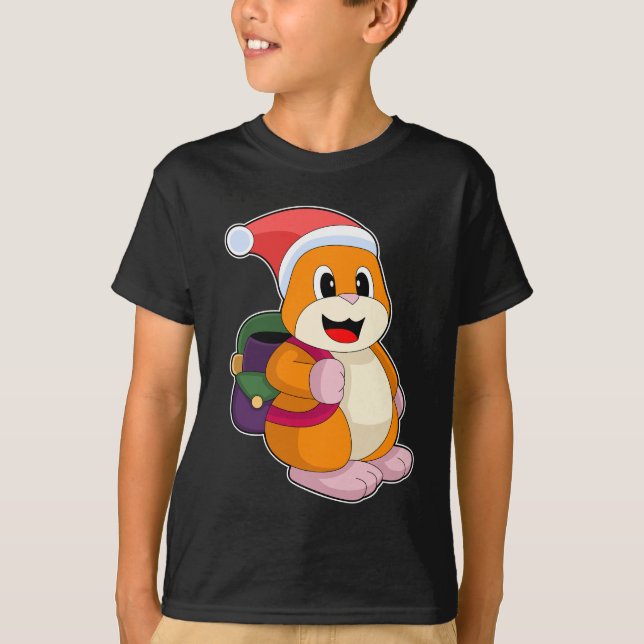 Hamster Christmas School T-Shirt (Front)